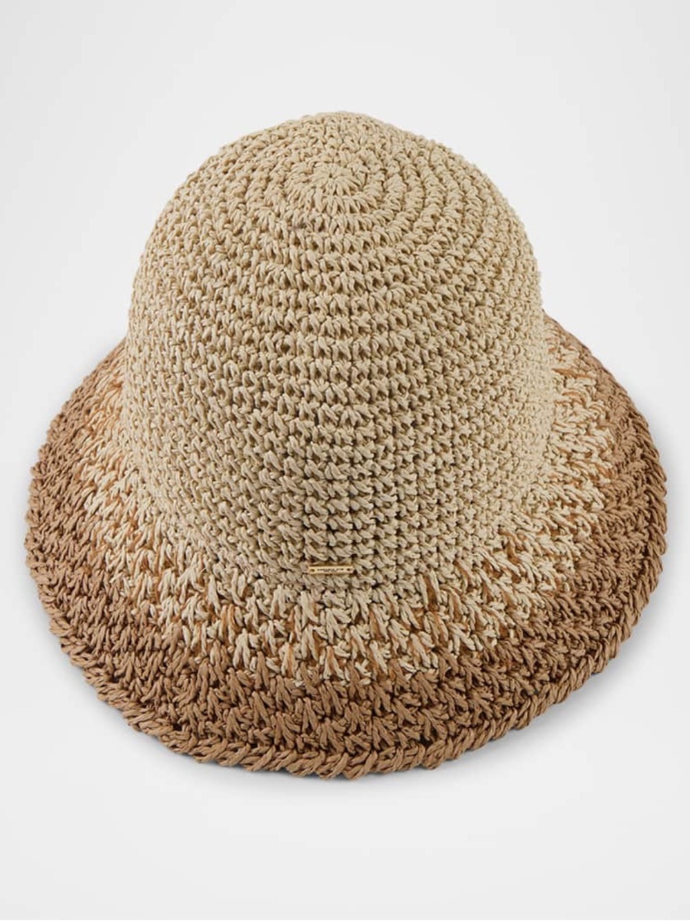 NWT Eugenia Kim Bailey Paper Bucket Hat in Ivory Camel - Picture 2 of 10